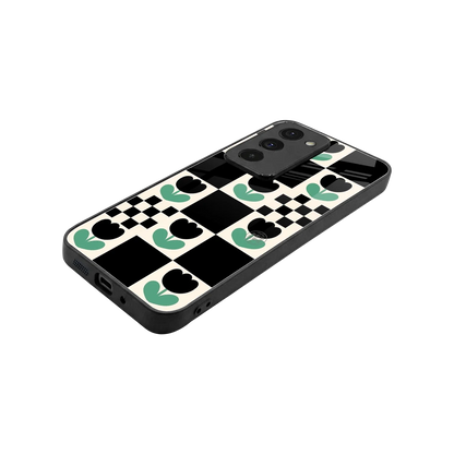 Minimalistic Flower Pattern stylish phone case for redmi 15 5g | glossy glass and slim fit