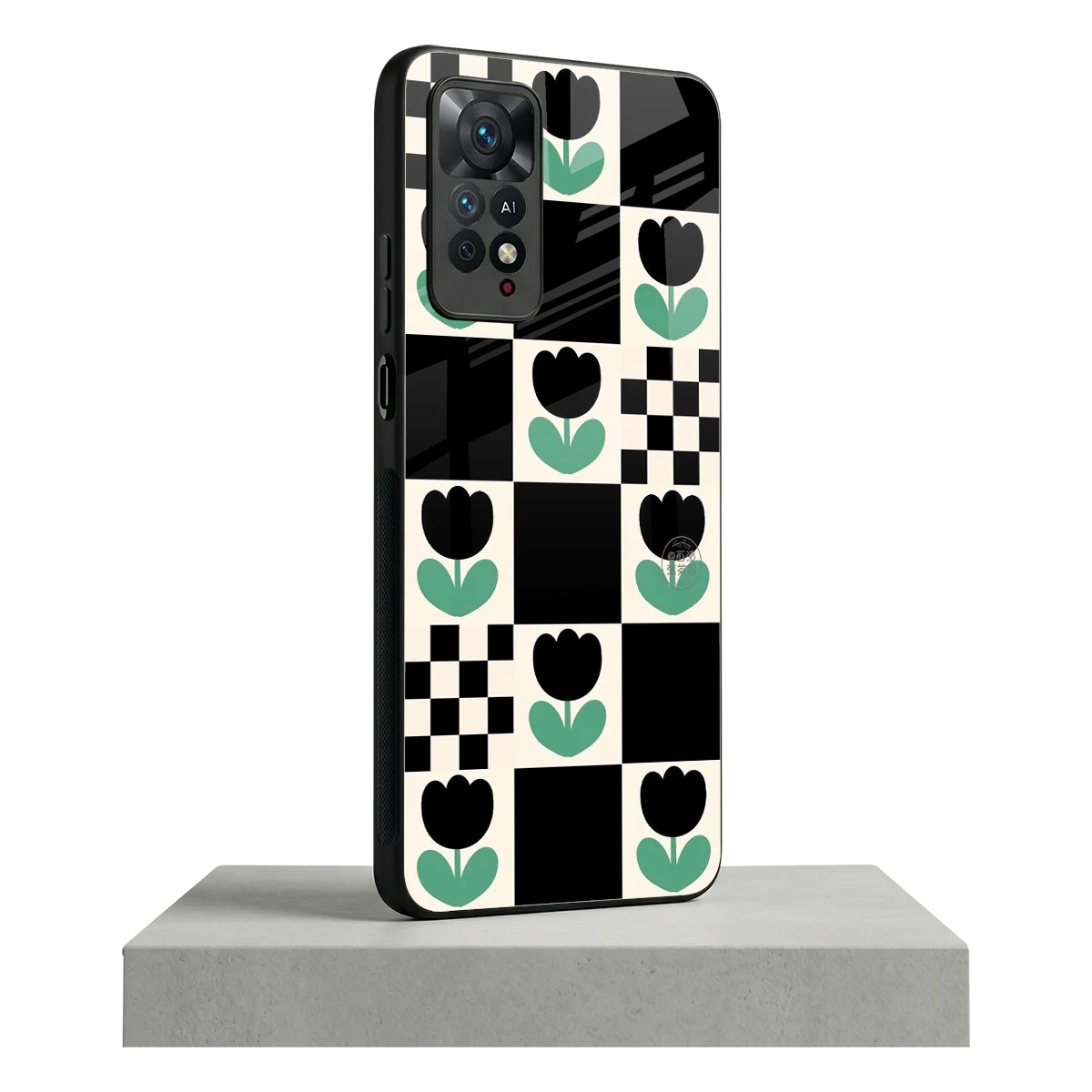 Minimalistic Flower Pattern redmi note 11 pro mobile cover | shockproof glass phone case
