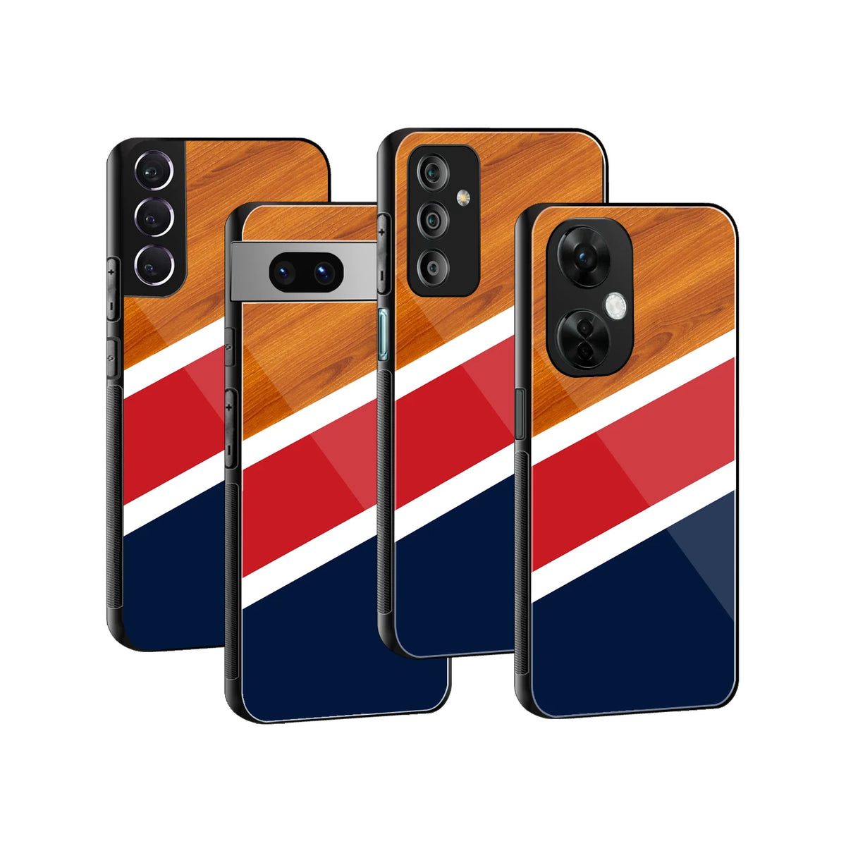 Stylish Glass Back Case for All Smartphones iPhone, Samsung, OnePlus, Pixel, Redmi, Oppo, Vivo, Motorola