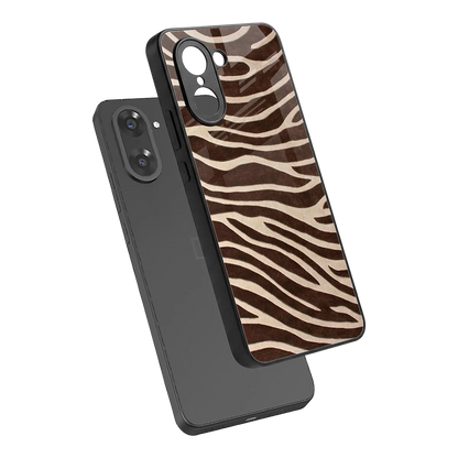 Mocha Swirls sleek oneplus nord ce5 5g cover with tempered glass back and TPU edges