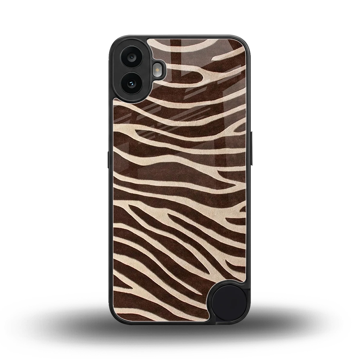 Mocha Swirls back phone cover | glass case for cmf nothing phone 1