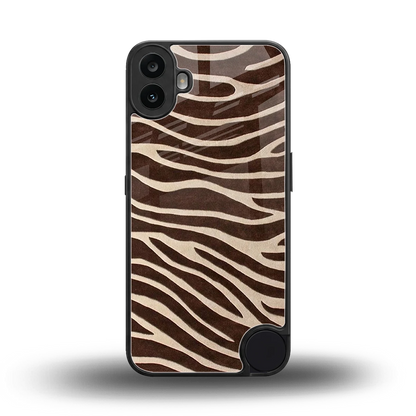 Mocha Swirls back phone cover | glass case for cmf nothing phone 1