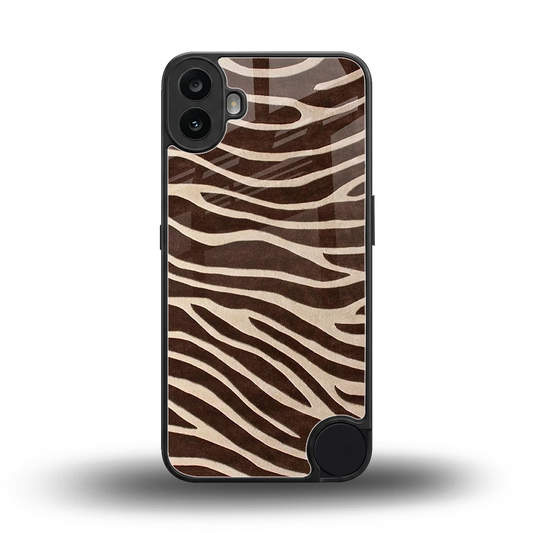 Mocha Swirls back phone cover | glass case for cmf nothing phone 1