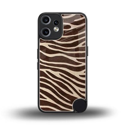 Mocha Swirls back phone cover | glass case for cmf nothing phone 2 pro