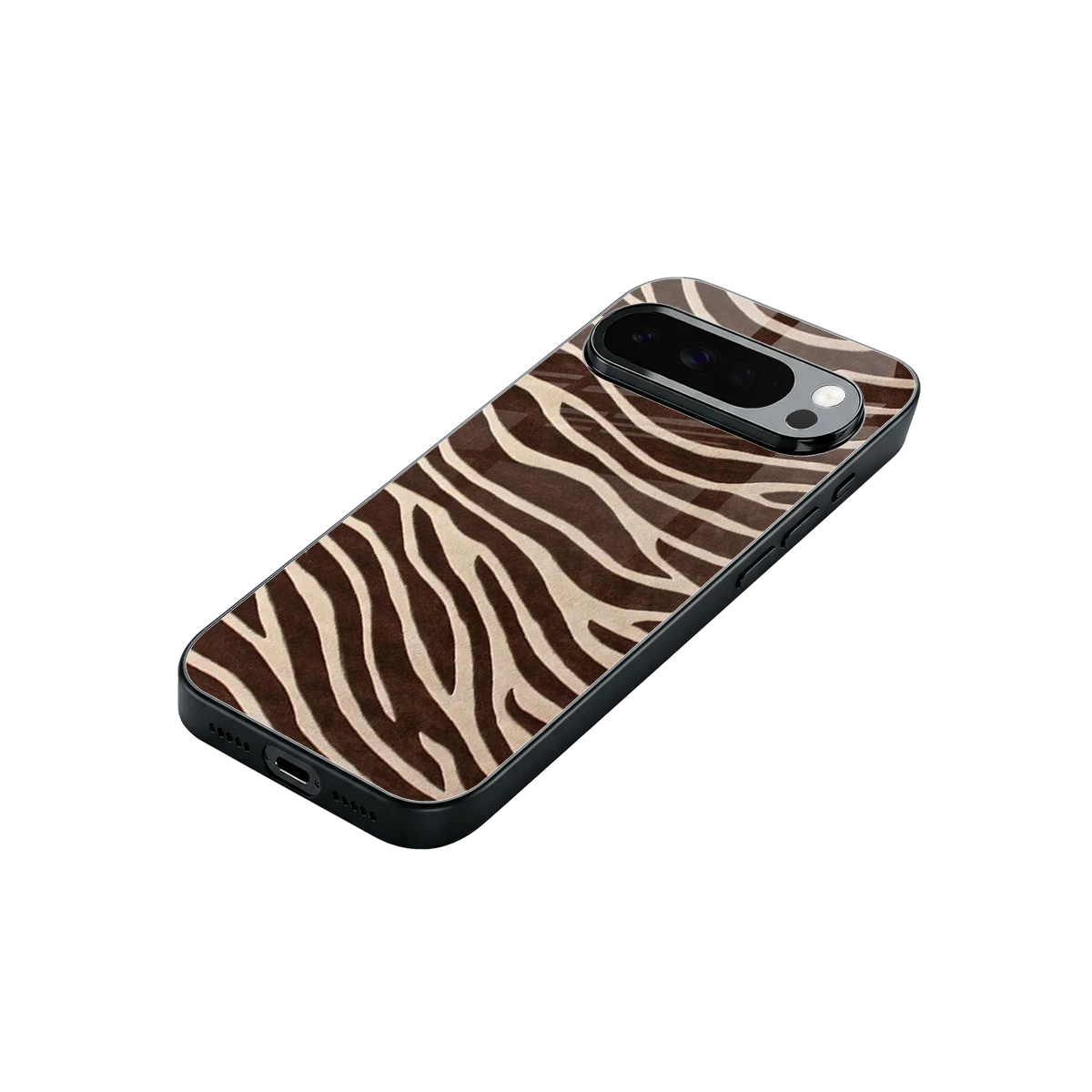 Mocha Swirls stylish phone case for google pixel 10 pro xl | glossy glass and slim fit