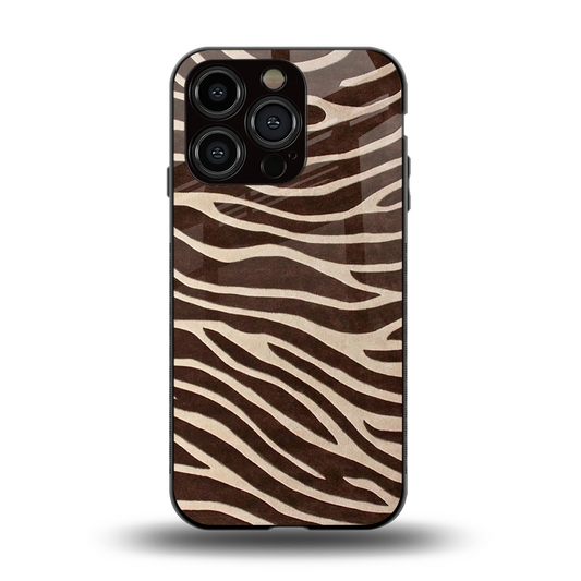 Mocha Swirls back phone cover | glass case for iphone 13 pro