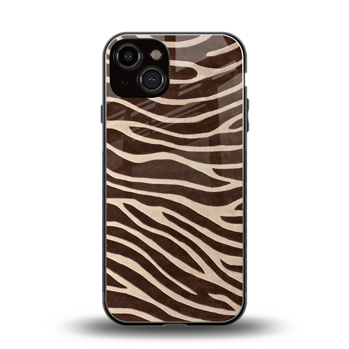 Mocha Swirls back phone cover | glass case for iphone 13