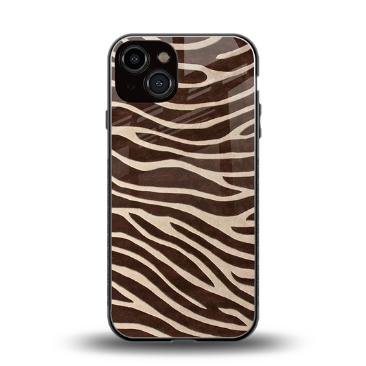Mocha Swirls back phone cover | glass case for iphone 13