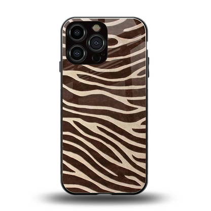 Mocha Swirls back phone cover | glass case for iphone 15 pro max