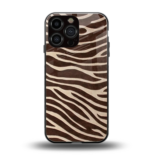 Mocha Swirls back phone cover | glass case for iphone 15 pro max