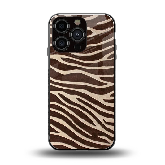 Mocha Swirls back phone cover | glass case for iphone 16 pro