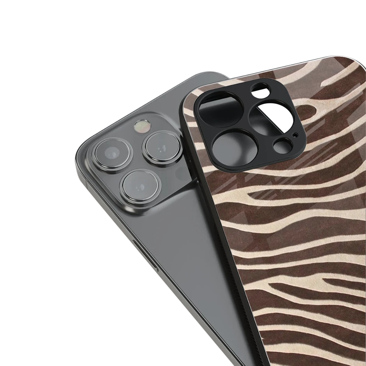 Mocha Swirls stylish phone case for iphone 13 pro | glossy glass and slim fit
