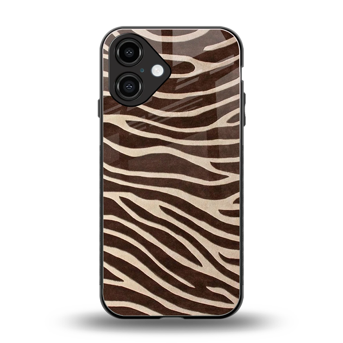 Mocha Swirls back phone cover | glass case for iphone 16
