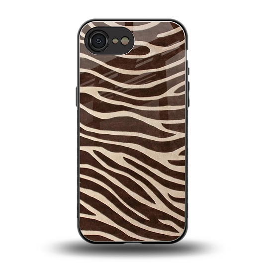 Mocha Swirls back phone cover | glass case for iphone 16e
