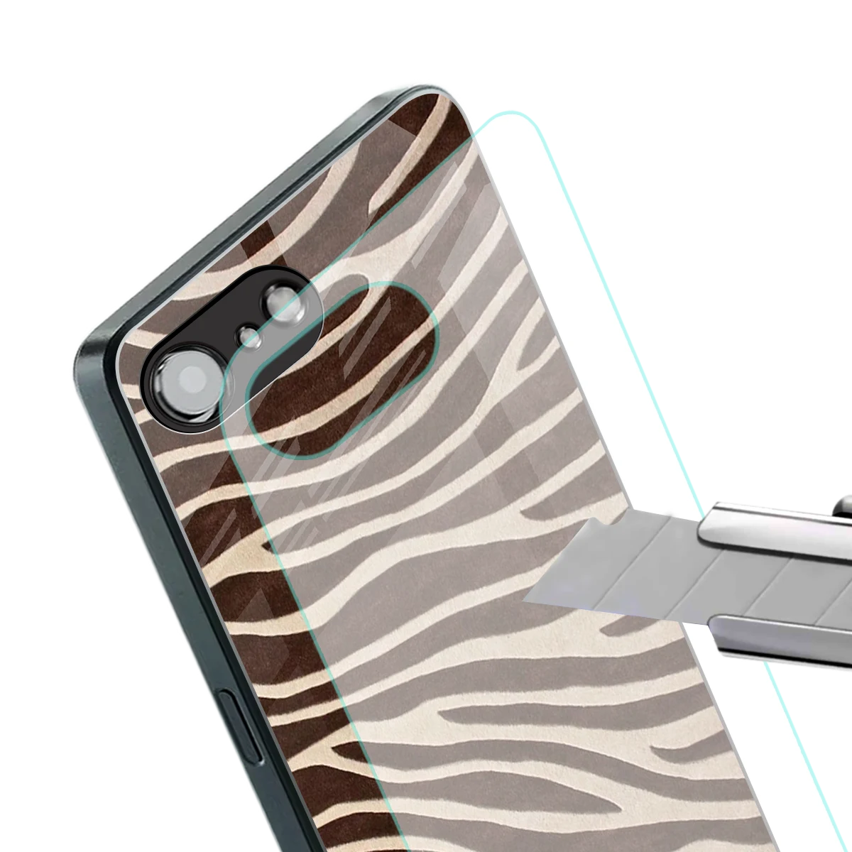 Mocha Swirls stylish phone case for iphone 17e | glossy glass and slim fit
