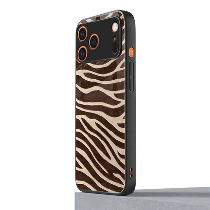 Mocha Swirls iphone 17 pro mobile cover | shockproof glass phone case