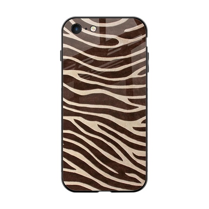 Mocha Swirls back phone cover | glass case for iphone 7