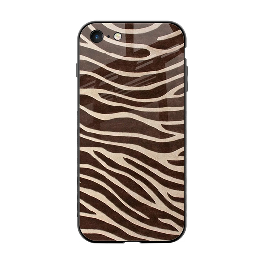Mocha Swirls back phone cover | glass case for iphone 7