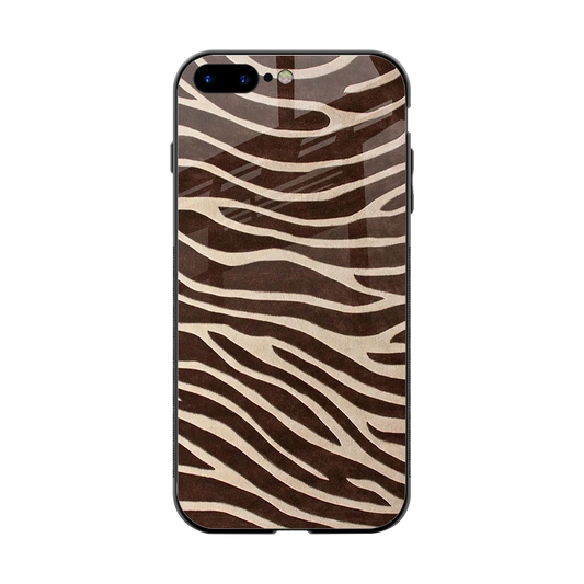 Mocha Swirls back phone cover | glass case for iphone 8 plus