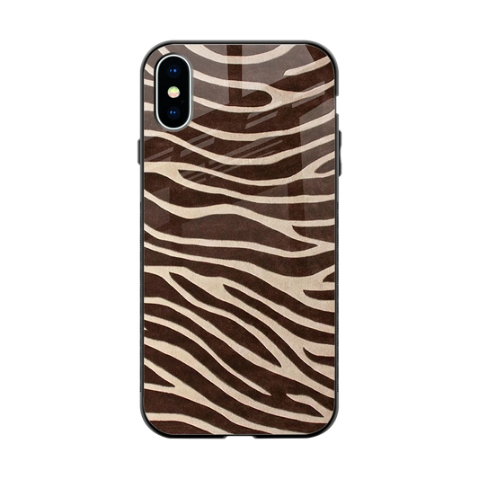 Mocha Swirls back phone cover | glass case for iphone xs