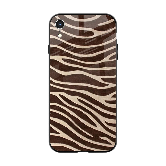 Mocha Swirls back phone cover | glass case for iphone xr