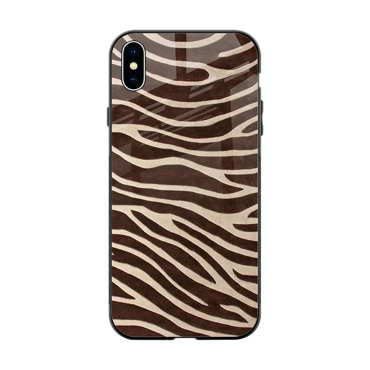 Mocha Swirls back phone cover | glass case for iphone xs max