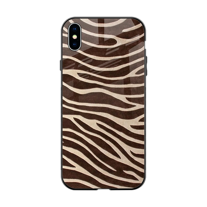 Mocha Swirls back phone cover | glass case for iphone xs max
