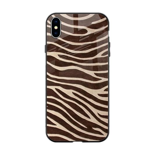 Mocha Swirls back phone cover | glass case for iphone xs max
