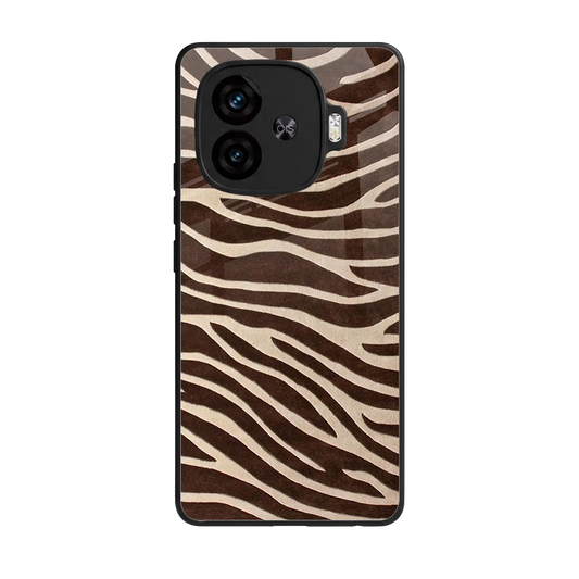 Mocha Swirls back phone cover | glass case for iqoo neo 10r 5g