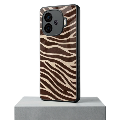 Mocha Swirls iqoo neo 10r 5g mobile cover | shockproof glass phone case