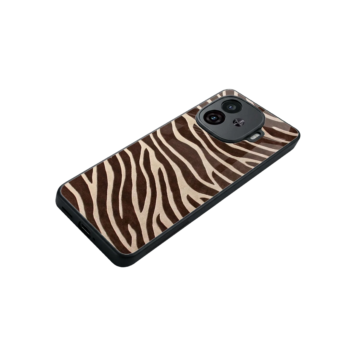 Mocha Swirls stylish phone case for iqoo neo 10r 5g | glossy glass and slim fit