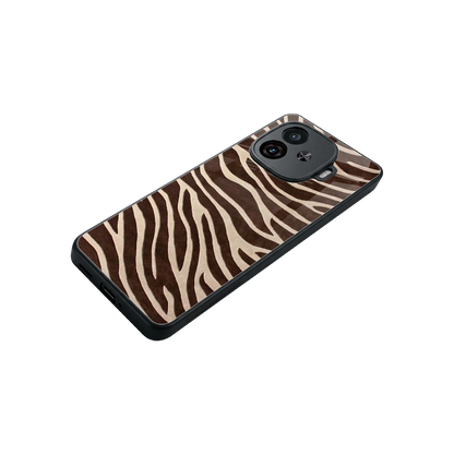 Mocha Swirls stylish phone case for iqoo neo 10r 5g | glossy glass and slim fit