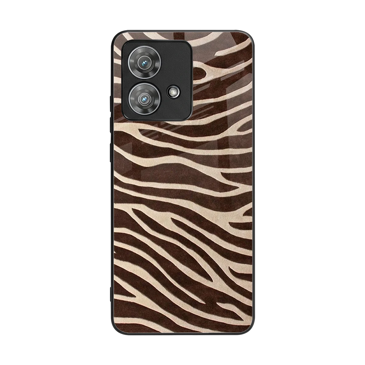 Mocha Swirls back phone cover | glass case for motorola edge 40 neo 5g