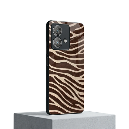 Mocha Swirls motorola edge 40 neo 5g mobile cover | shockproof glass phone case