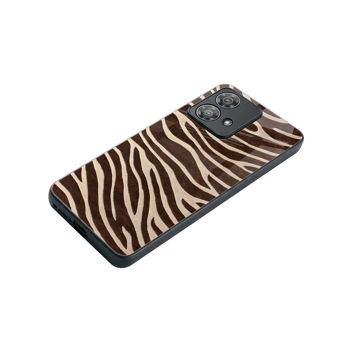 Mocha Swirls stylish phone case for motorola edge 40 neo 5g | glossy glass and slim fit