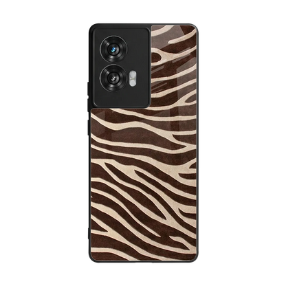 Mocha Swirls back phone cover | glass case for motorola edge 50 fusion