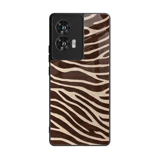 Mocha Swirls back phone cover | glass case for motorola edge 50 fusion