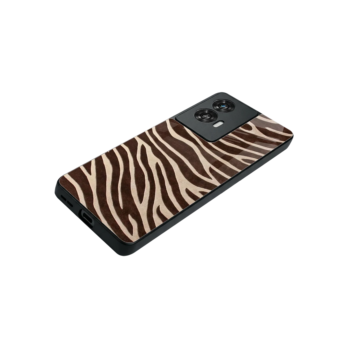 Mocha Swirls stylish phone case for motorola edge 50 fusion | glossy glass and slim fit