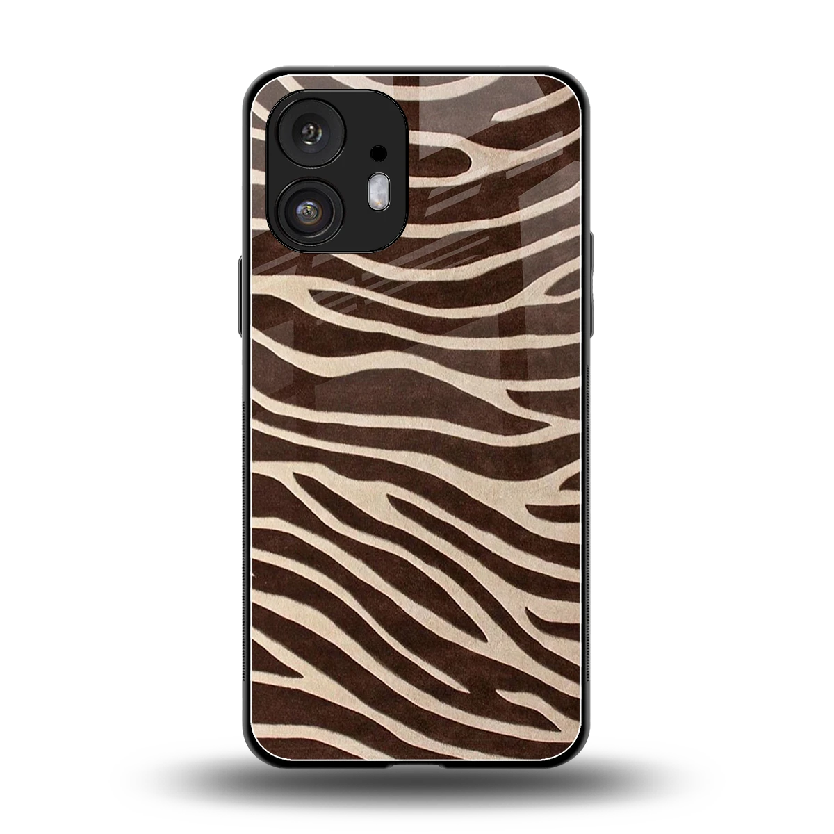 Mocha Swirls back phone cover | glass case for nothing phone 2