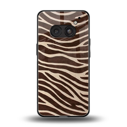 Mocha Swirls back phone cover | glass case for nothing phone 2a