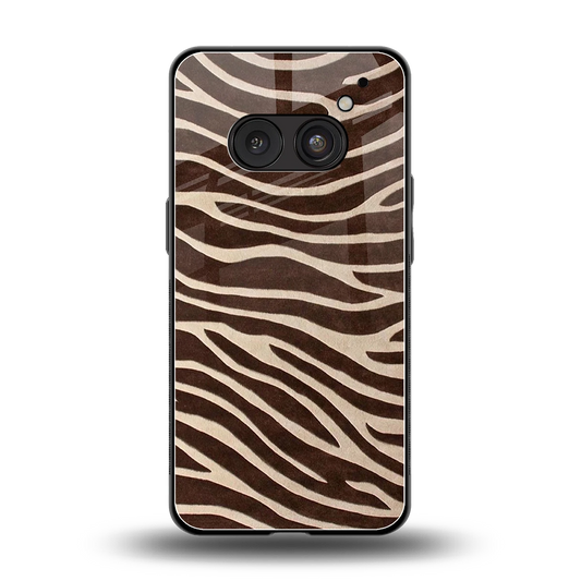 Mocha Swirls back phone cover | glass case for nothing phone 2a