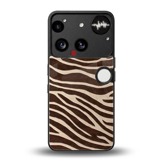 Mocha Swirls back phone cover | glass case for nothing phone 3