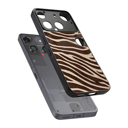 Mocha Swirls sleek nothing phone 3 cover with tempered glass back and TPU edges