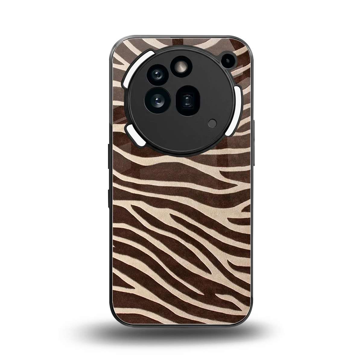Mocha Swirls back phone cover | glass case for nothing phone 3a pro
