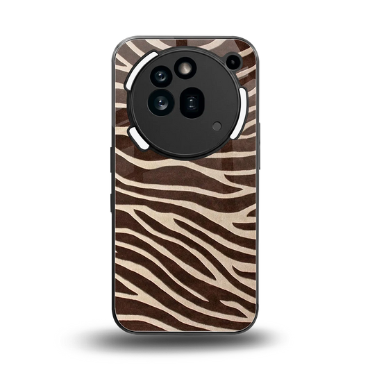 Mocha Swirls back phone cover | glass case for nothing phone 3a pro