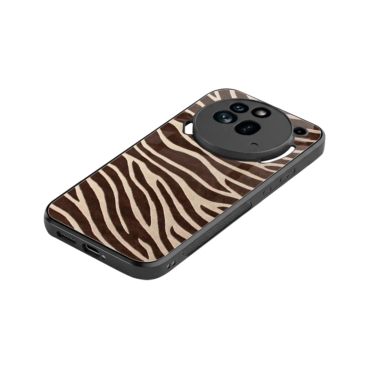 Mocha Swirls stylish phone case for nothing phone 3a pro | glossy glass and slim fit