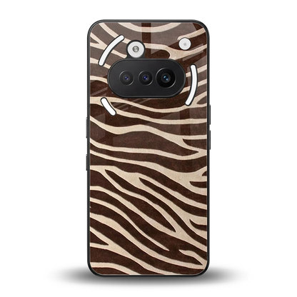 Mocha Swirls back phone cover | glass case for nothing phone 3a