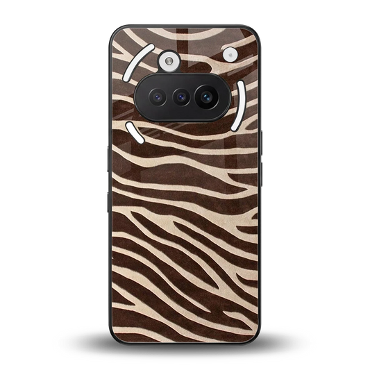 Mocha Swirls back phone cover | glass case for nothing phone 3a