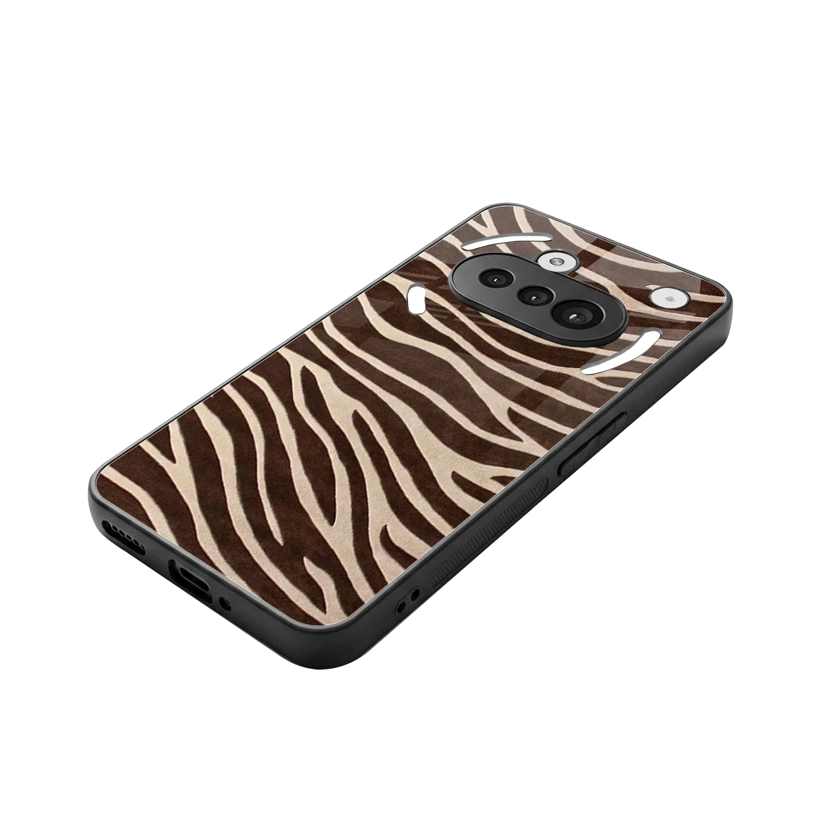 Mocha Swirls stylish phone case for nothing phone 3a | glossy glass and slim fit