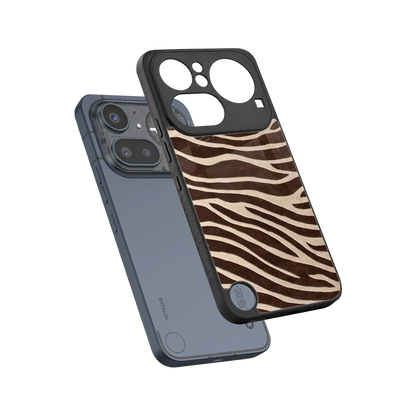 Mocha Swirls sleek nothing phone 4a pro cover with tempered glass back and TPU edges